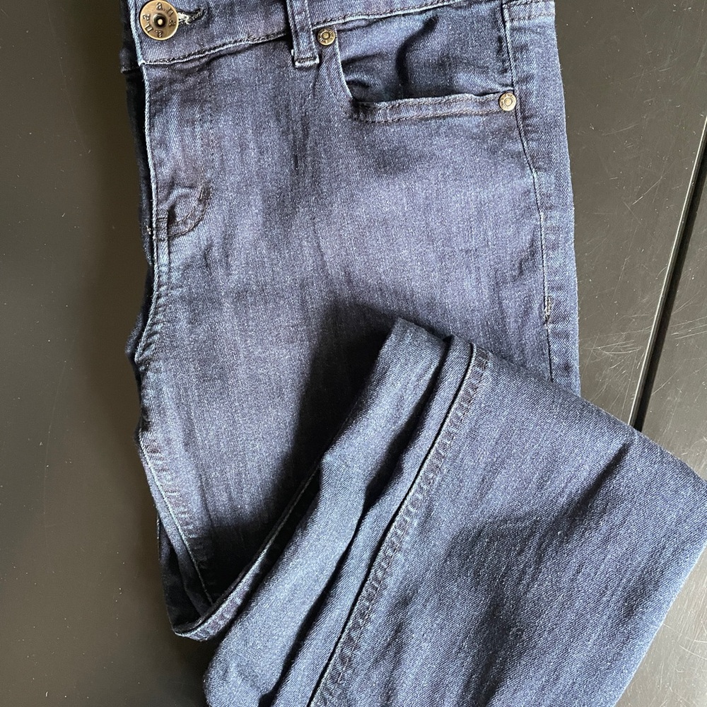 a.n.a  Navy Slim Straight Jeans